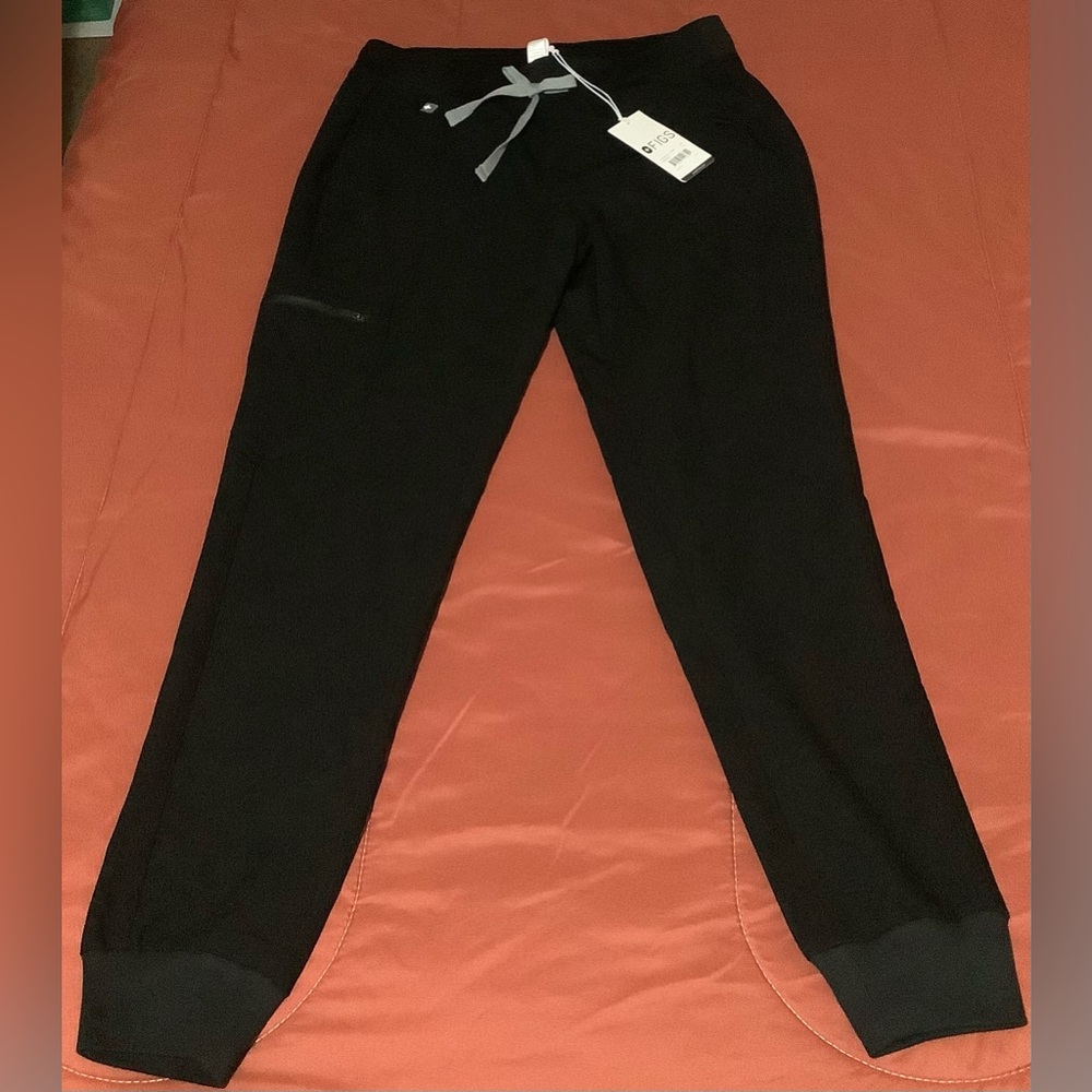 Figs Scrub Black Zamora Joggers XS